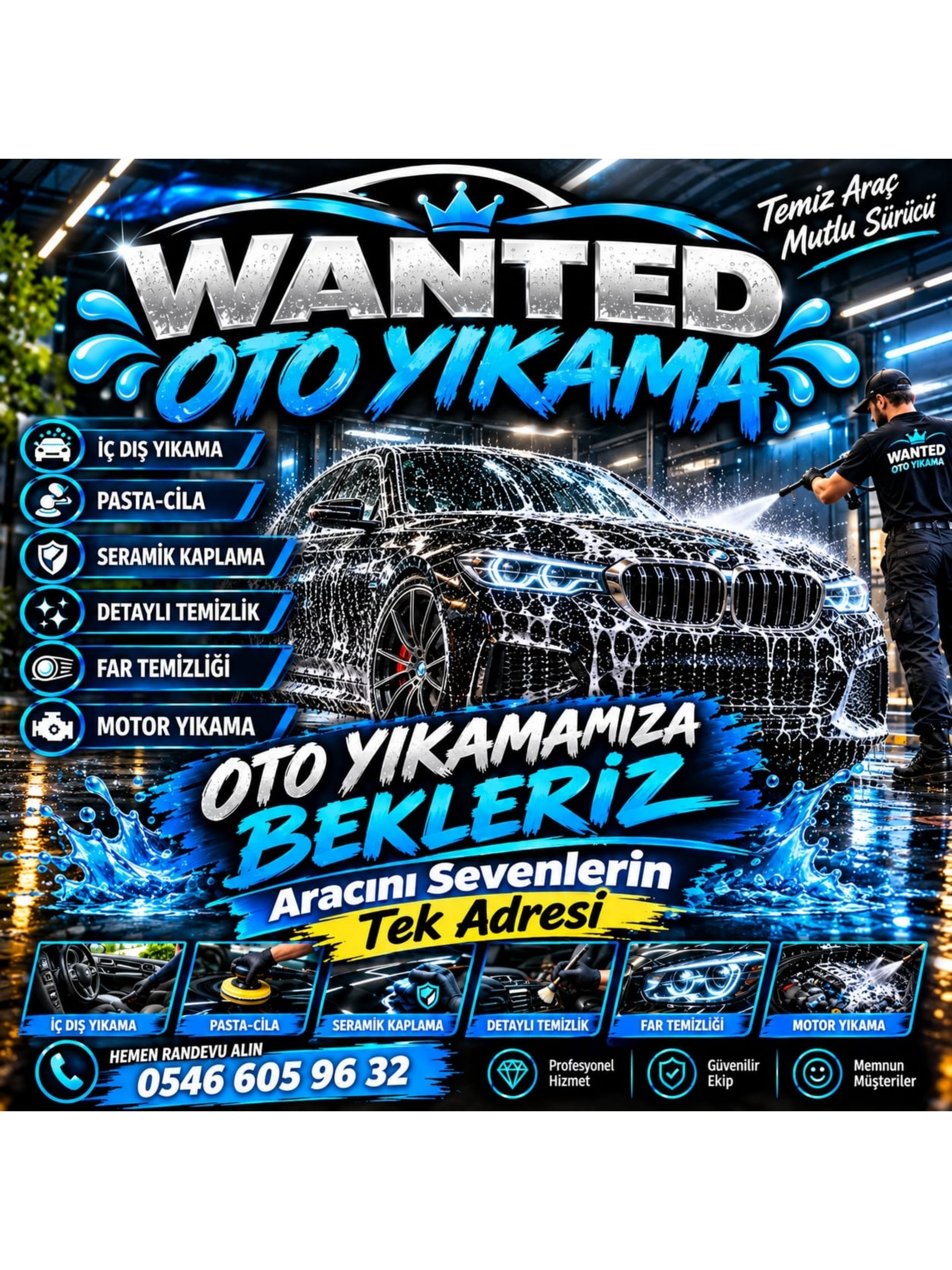 Wanted oto yikama